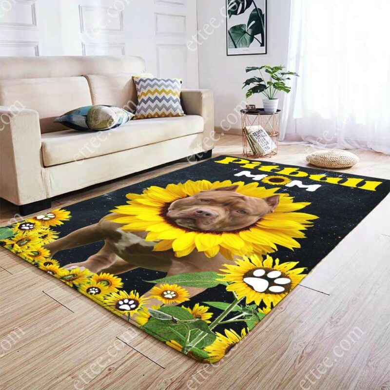 Pitbull Grandma Rug. Unique Decor Gift For Dog Lovers - Ettee - Dog Lovers