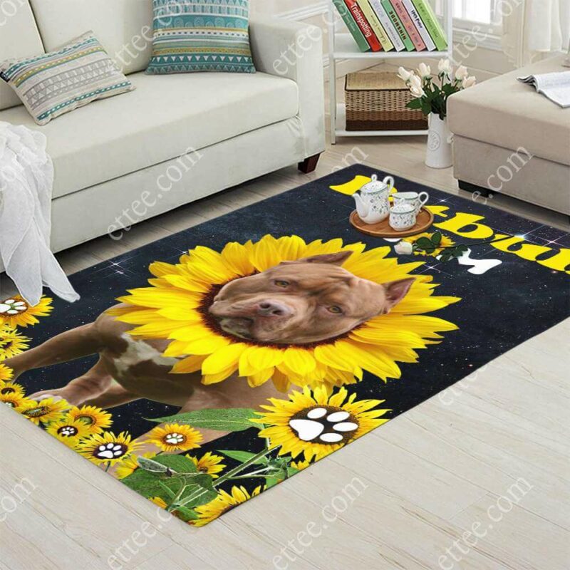 Pitbull Grandma Rug. Unique Decor Gift For Dog Lovers - Ettee - Dog Lovers