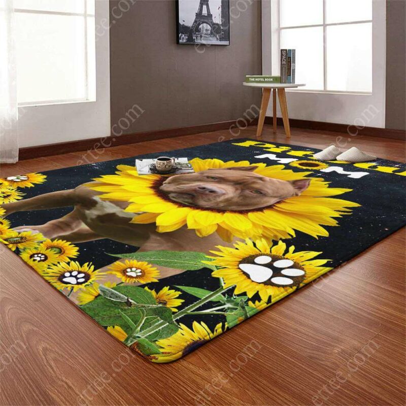 Pitbull Grandma Rug. Unique Decor Gift For Dog Lovers - Ettee - Dog Lovers