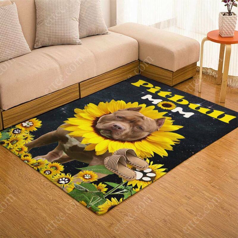 Pitbull Grandma Rug. Unique Decor Gift For Dog Lovers - Ettee - Dog Lovers