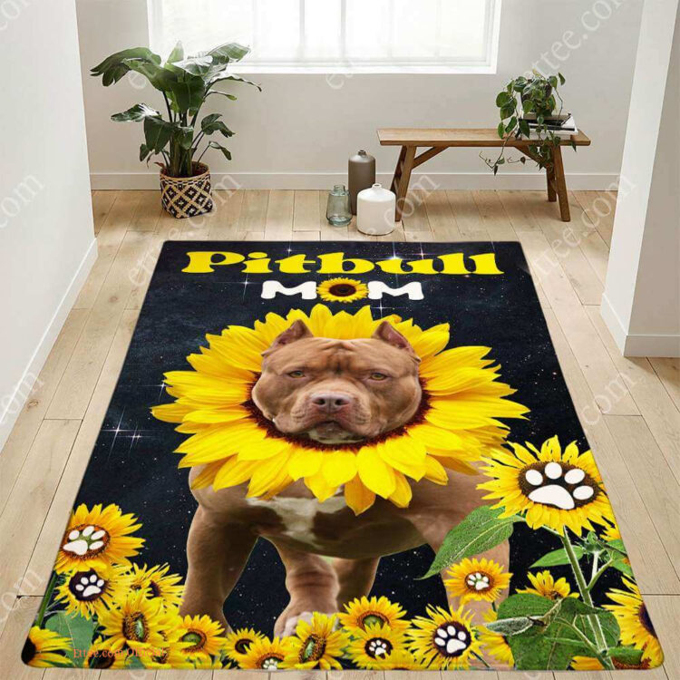 Pitbull Grandma Rug. Unique Decor Gift For Dog Lovers - Ettee - Dog Lovers