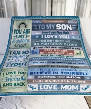 Quilt Blanket For Mom Gift For Family. Best Mom Ever Gifts - Super King - Ettee