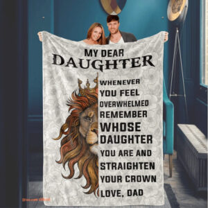 Remember Whose To My Daughter You Are Dad To Daughter Quilt Blanket - Super King - Ettee
