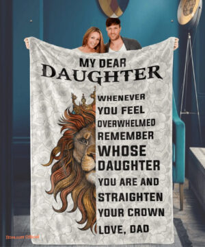 Remember Whose To My Daughter You Are Dad To Daughter Quilt Blanket - Super King - Ettee