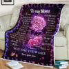 Roses Quilt Blanket To My Mom I Will Always Be Your Little Boy. Light And Durable - Ettee - Durable