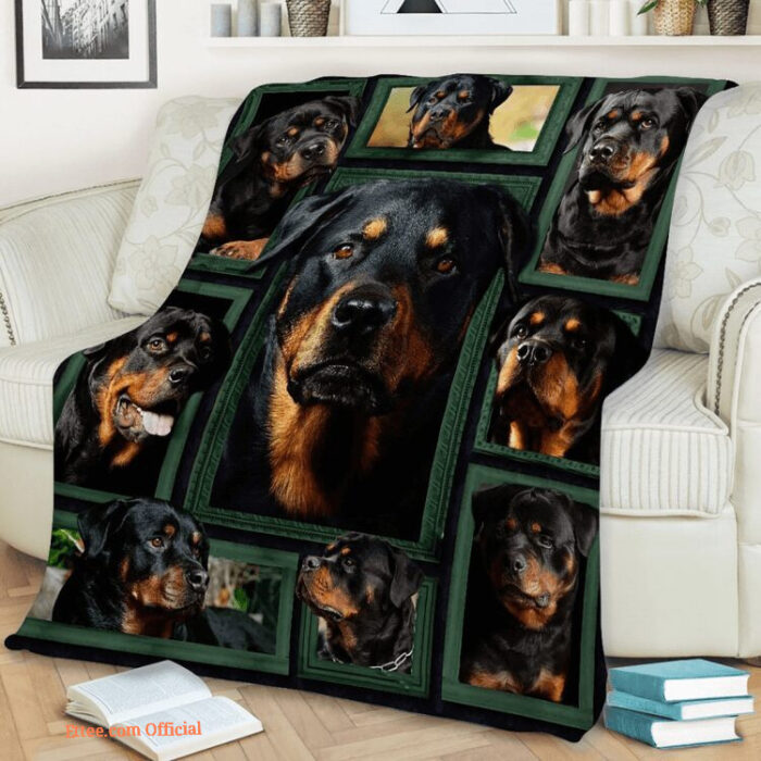 Rottweiler Beauty Quilt Blanket. Light And Durable. Soft To Touch - Super King - Ettee