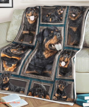 Rottweiler Cute Quilt Blanket Funny. Lightweight And Smooth Comfort - Super King - Ettee