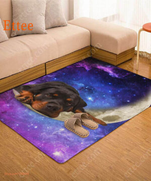 Rottweiler Moon Rug. Dog Mat Carpet Decor - Ettee - Carpet Decor