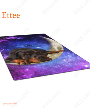 Rottweiler Moon Rug. Dog Mat Carpet Decor - Ettee - Carpet Decor