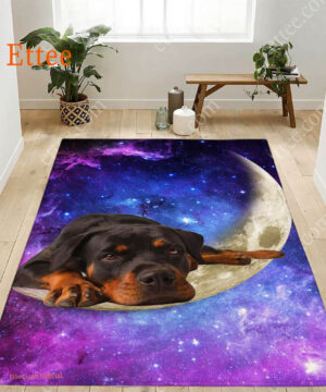 Rottweiler Moon Rug. Dog Mat Carpet Decor - Ettee - Carpet Decor