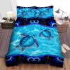 Sea Turtle Couple Cotton Bed Sheets Spread Comforter Duvet Cover Bedding Sets - King - Ettee