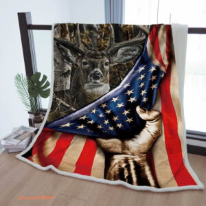 Sherpa Blanket Deer Throw Blanket To Mother Grandma Grandpa Gift2 - Super King - Ettee