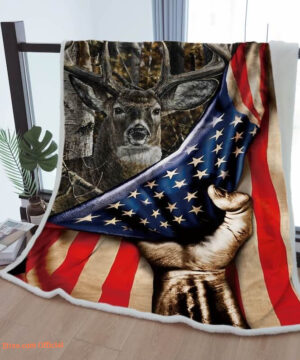 Sherpa Blanket Deer Throw Blanket To Mother Grandma Grandpa Gift2 - Super King - Ettee