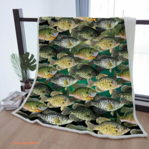 Sherpa Blanket Fisherman Cozy Cluster of Fish Throw Blanket To Father Grandma Grandpa Gift - Super King - Ettee