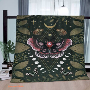 Moon Phase Sherpa Blanket: The Ultimate Gift for Mother, Grandma, and Grandpa - Super King - Ettee