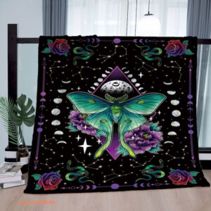 Moon Phase Sherpa Blanket: The Perfect Gift for Mom, Grandma, and Grandpa - Super King - Ettee