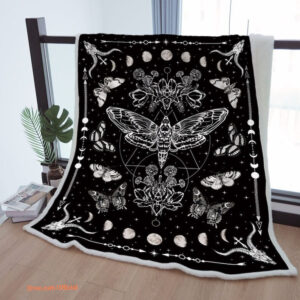 Moon Phase Sherpa Blanket - Perfect Gift for Mom, Grandma, and Grandpa - Super King - Ettee