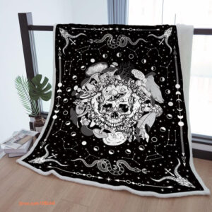 Sherpa Blanket Mushroom Throw Blanket To Mother Grandma Grandpa Gift2 - Super King - Ettee