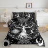 Sun and Moon Comforter Set Full Tree of Life Bedding Sets - King - Ettee