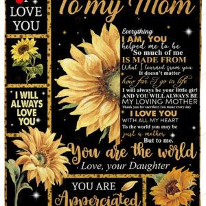 Sunflower To My Mom Quilt Blanket - Ettee - Birthday