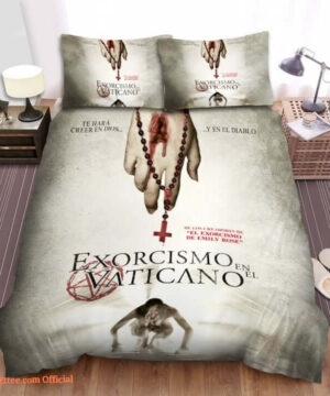 The Vatican Tapes Te Hara Creer En Dios Y En El Diablo Movie Poster Bed Sheets Spread Comforter Duvet Cover Bedding Sets - King - Ettee