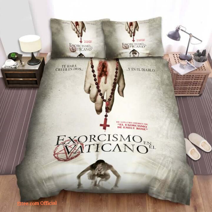 The Vatican Tapes Te Hara Creer En Dios Y En El Diablo Movie Poster Bed Sheets Spread Comforter Duvet Cover Bedding Sets - King - Ettee