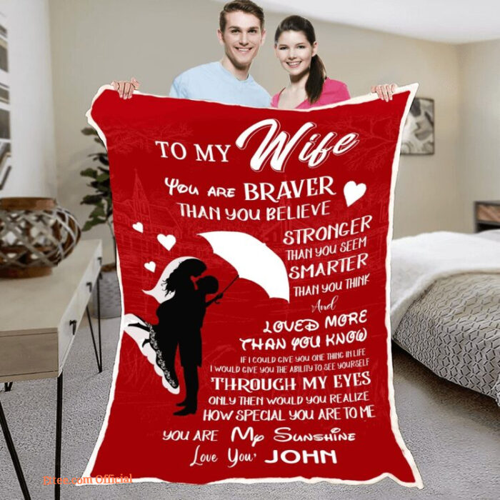 To My Beloved Girlfriend Partner Wife Customized Quilt Blanket For Valentine - Super King - Ettee