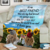 To My Best Friend Quilt Blanket. Light And Durable. Soft To Touch - Super King - Ettee