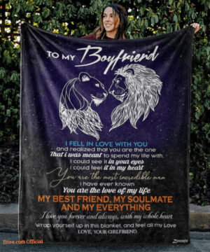 To My Boyfriend I Fell In Love With My Best Friend Quilt Blanket - Super King - Ettee