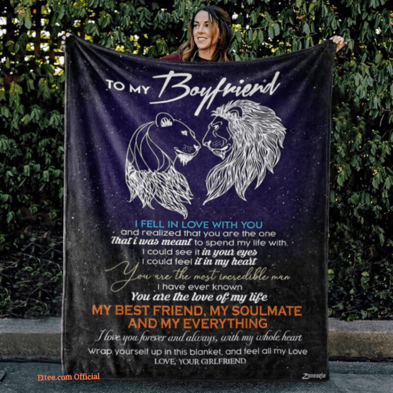 To My Boyfriend I Fell In Love With My Best Friend Quilt Blanket - Super King - Ettee