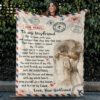 To My Boyfriend I Fell In Love With You Air Mail Quilt Blanket - Super King - Ettee