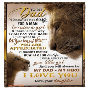 To My Dad Always Be My Dad My Hero Giving Dad Fleece Blanket - Super King - Ettee