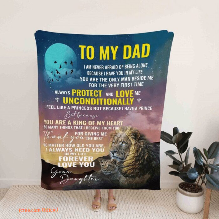 To My Dad Blanket Blanket For Gift Fathers Day Gift Gift For Dad - Super King - Ettee