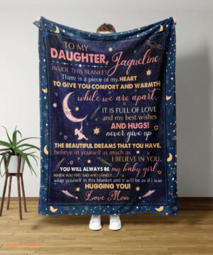 To My Daughter Quilt Blanket For Daughter Moon. Foldable And Compact - Super King - Ettee