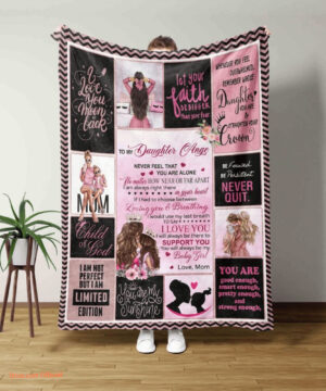 To My Daughter Quilt Blanket - Lightweight, Soft, and Durable Gift - Super King - Ettee