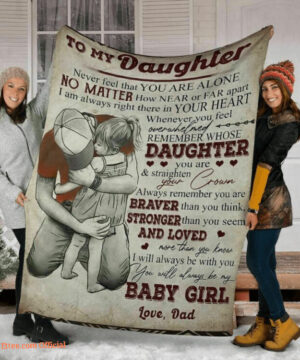 To My Daughter Birthday Blanket - From Dad, Gift for Her - Soft To Touch - Super King - Ettee