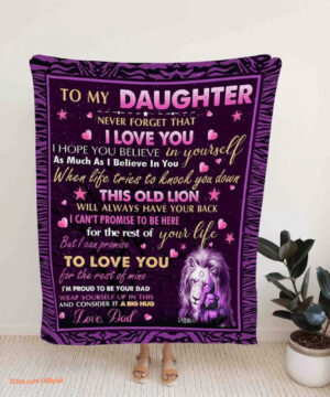 To My Daughter Quilt Blanket Your Life. Foldable And Compact - Super King - Ettee