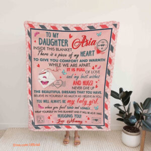To My Daughter This Quilt Blanket. Light And Durable. Soft To Touch - Super King - Ettee