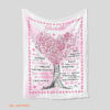 To My Daughter Quilt Blanket Heart Tree. Light And Durable. Soft To Touch - Super King - Ettee