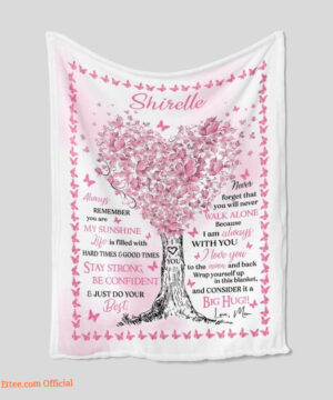 To My Daughter Quilt Blanket Heart Tree. Light And Durable. Soft To Touch - Super King - Ettee