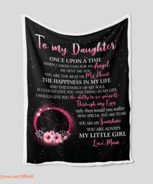 To My Daughter Quilt Blanket - Light, Durable & Soft Gift - Super King - Ettee