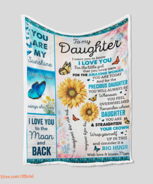 To My Daughter Quilt Blanket - Lightweight and Durable Gift - Super King - Ettee