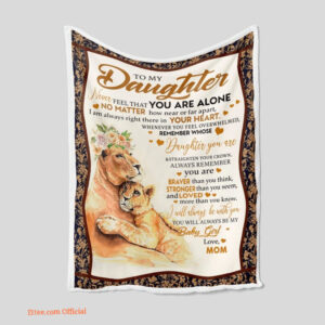 Personalized Daughter Name Blanket - Compact Mom Gift - Super King - Ettee