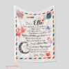 To My Daughter Blanket Personalized Name Blanket Mom. Foldable And Compact - Super King - Ettee