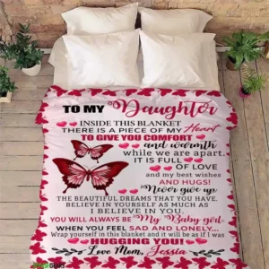 To My Daughter Quilt BlanketGift For Daughter - Super King - Ettee