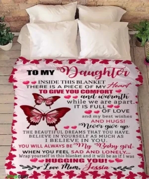 To My Daughter Quilt BlanketGift For Daughter - Super King - Ettee