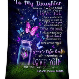 To My Daughter Gifts from Mom Blanket - Super King - Ettee