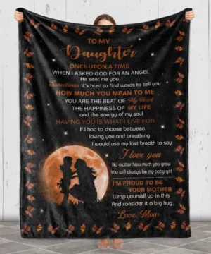 To My Daughter I Love You Quilt Blanket Gift For Daughter's Day - Super King - Ettee