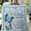 To My Daughter I Love You Quilt Blanket - Ettee
