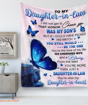 To My Daughter In Law Blanket   You Still Would Be The One Fleece Blanket - Super King - Ettee